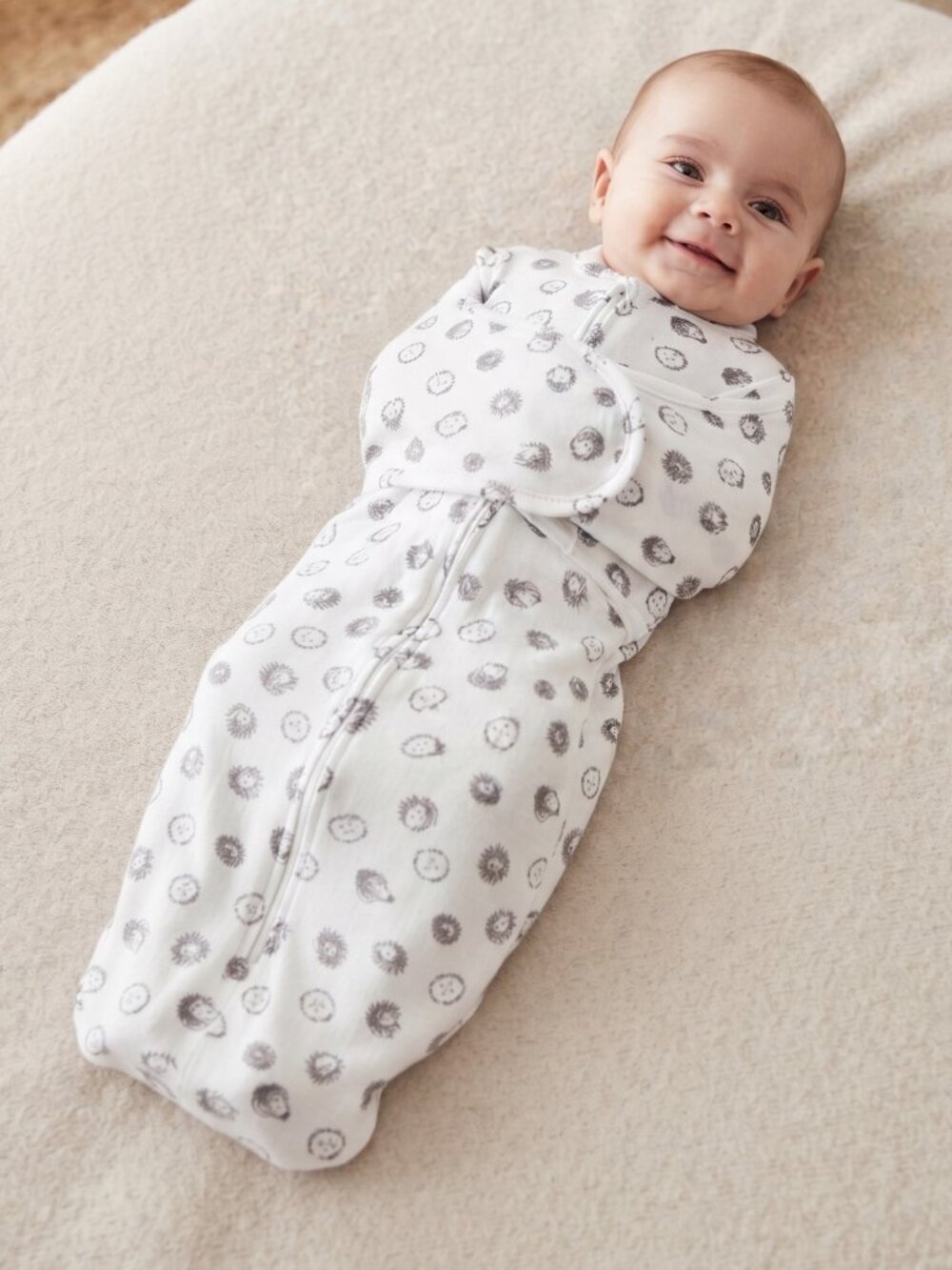 NIP FTIKVO Hedgehog Baby Swaddle Blanket Wrap Sleep Sack 3-6 Months
